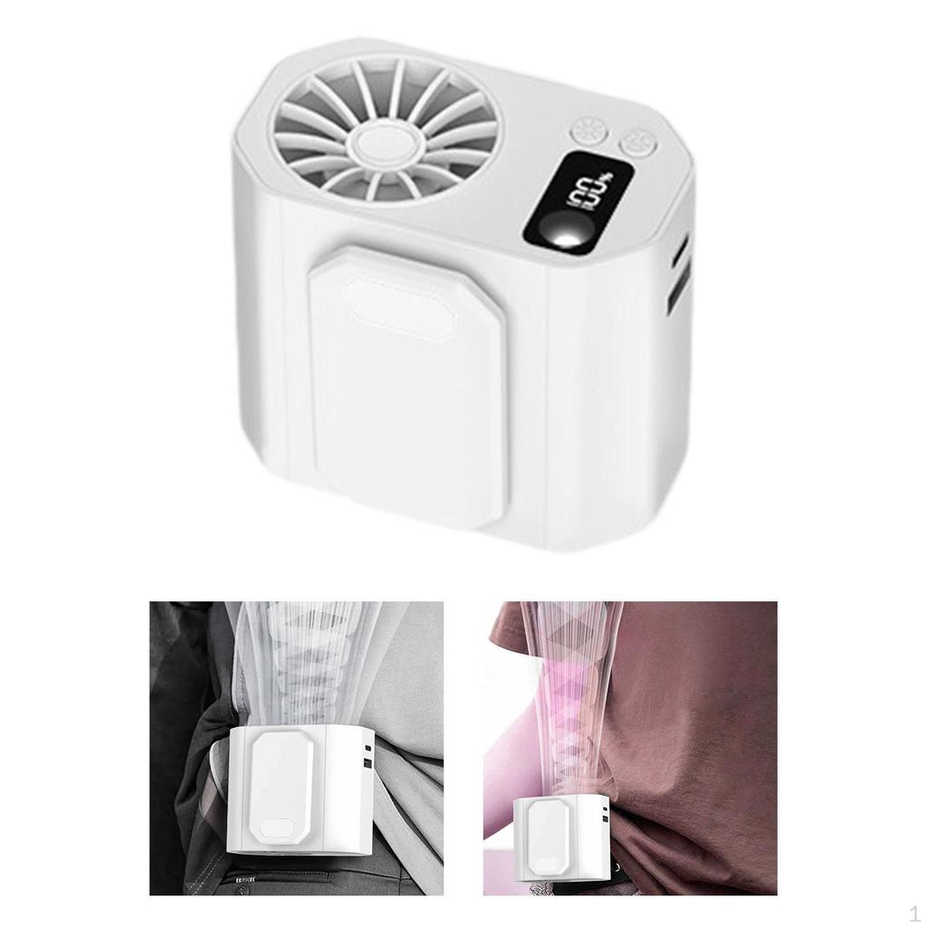 Портативный поясной зажим для вентилятора, многофункциональный, легкий, бесшумный, небольшой, персональный, перезаряжаемый