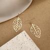 Благородные Винтажные Минималистичные Серьги-Подвески с Листовым Дизайном в Богемном Стиле с Ажурным Узором для Женщин