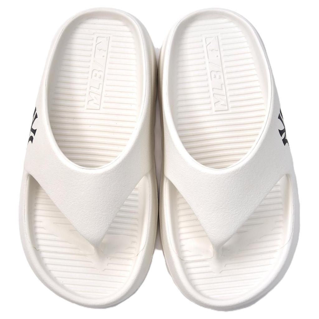 MLB New York Yankees Abrasion Resistant Slip Resistant Flip Flops Unisex White 3ALPS0253-50WHS