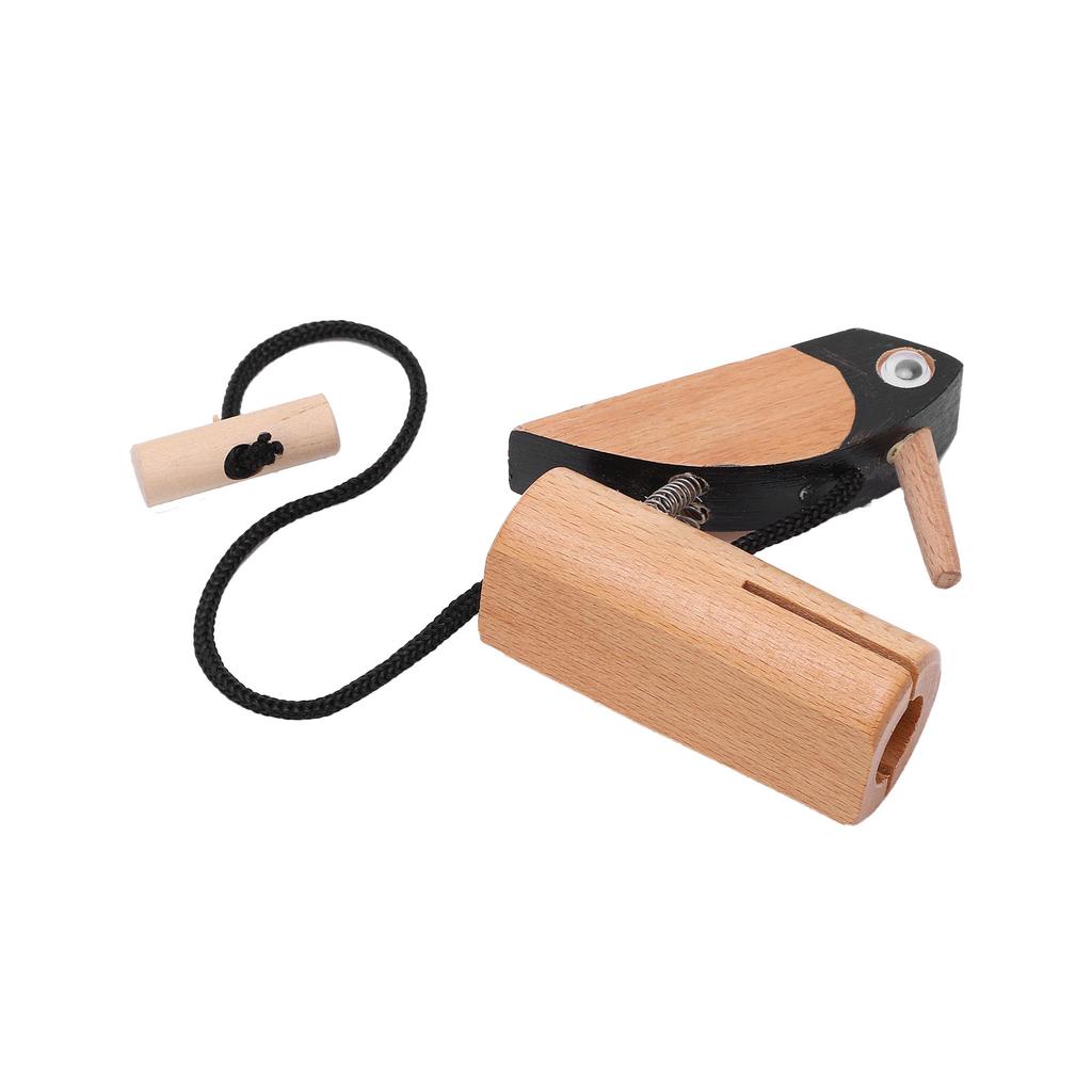 Игрушка-дятел, декоративная скульптура из букового дерева, игрушки для дошкольного образования для детей