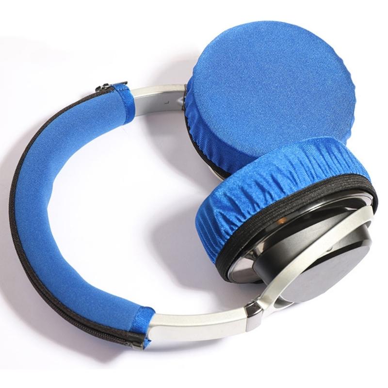 Elastics Lycras Headphone Covers Universal For 9-11cm Ear Cushions Stretchable Breathable For Sports Commuting And Long Wear