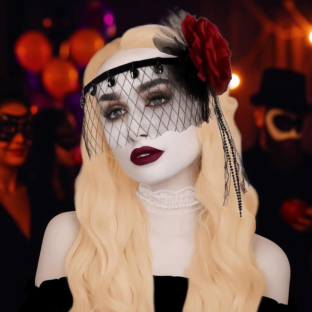 Fashion Halloween Masquerade Mask Lightweight Spider Princess Masque  for Women Girls