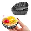 Cyimi Egg Tart Pans, 6-Piece 3-Inch Mini Tart Pans with Removable Bottoms, Cupcake Cake Pans, Muffin Pans, Baking Tools, Reusable Quiche Bakeware, Car