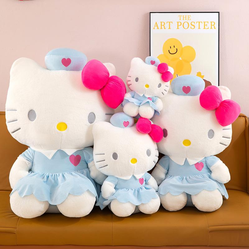 75 см Sanrio Кавайная Мультяшная Плюшевая Игрушка Кошка KT Hello Kitty Набитая Кукла Аниме Детский Подарок на День Рождения Милая Кукла Hello Kitty Мягкая Игрушка