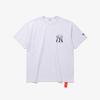New Era Футболка New York Yankees HalfTon Хизер Серый 15147537