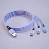 USB-кабель для зарядки GIMIRO 3 в 1. Кабель для быстрой зарядки типа C. Совместим с большинством смартфонов. 120 см, цветной.