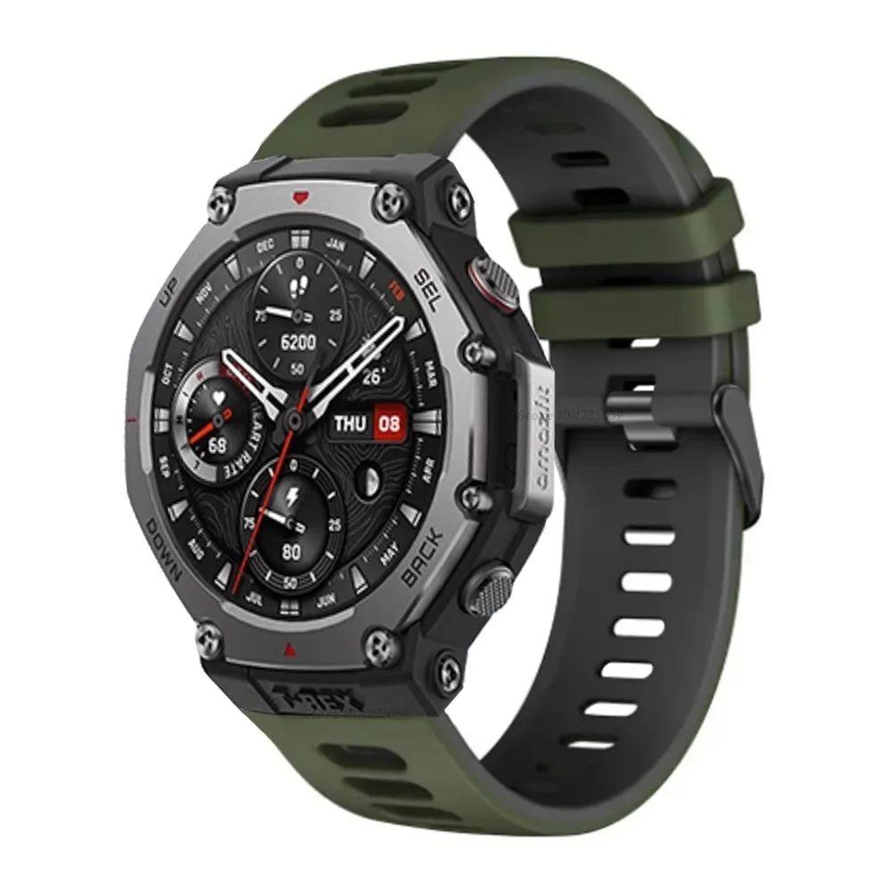 Спортивный ремешок для умных часов Amazfit T-Rex 3, мягкий дышащий силиконовый браслет для Huami Amazfit T Rex 3