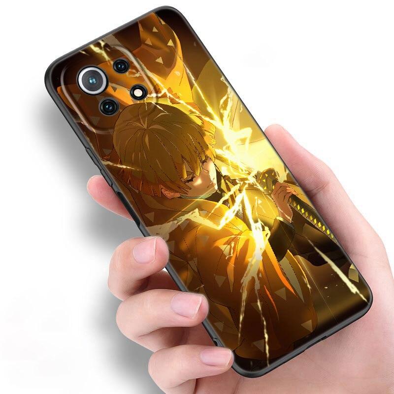 Чехол для телефона с изображением аниме «Убийца демонов» Agatsuma Zenitsu для Xiaomi Mi POCO X3 NFC GT M4 M3 12 11T 10T Pro A3 11 Lite NE 5G 12X 11i F3