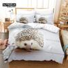 Hedgehog Bedding Set, 3Pcs Duvet Cover Set, Soft Comfortable Breathable Duvet Cover, For Bedroom Guest Room Decor