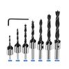 Countersink Drill Bit Set High Speed Steel For Wood Chamfer Boring Woodworking Tool Carpentry Reamer Counterbore Pilot Hole Cut