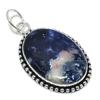 Содалит Драгоценный камень Ручная работа 925 Стерлинговое серебро Ювелирное изделие Подвеска 2.40" t4f34