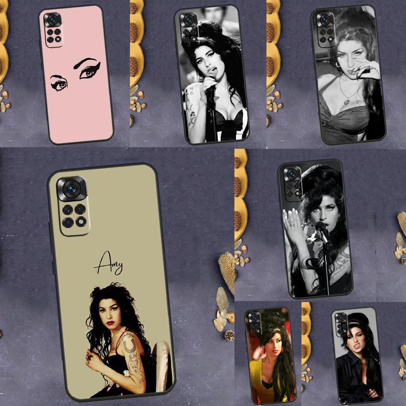 Чехол Amy Winehouse для Xiaomi Redmi 12C 10C 9A 9C 9T Redmi Note 12 Pro 8 9 10 11 Pro 11S 10S 12S