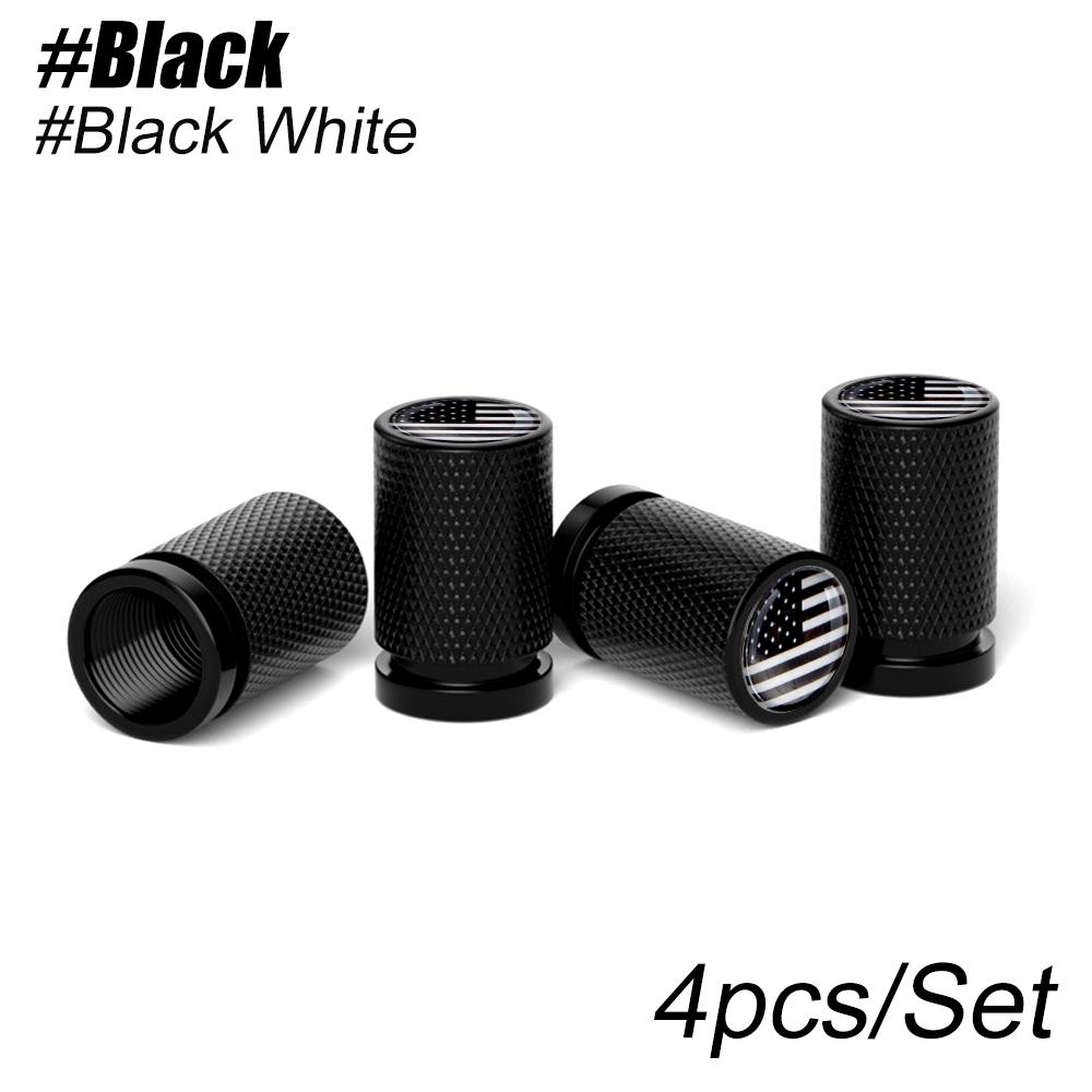 4Pcs America National Flag Car Valve Stem Caps, Universal Tire Valve Stem Caps for Cars, SUVs, Bike, Bicycle, Trucks,Motorcycles