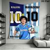 SSC Napoli Wall Hanging Printed Fabric Blanket Decorative Tapestries for Bedroom Living Room Home Decor