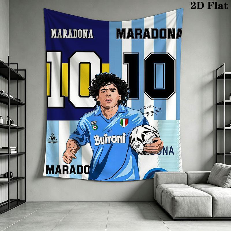 SSC Napoli Wall Hanging Printed Fabric Blanket Decorative Tapestries for Bedroom Living Room Home Decor