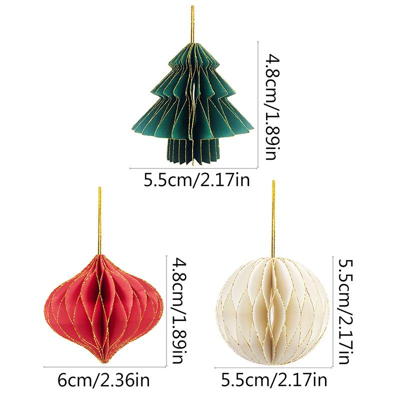 1 шт. Рождественская вечеринка витрина DIY декоративные изделия креативный рождественский сотовый кулон