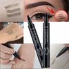 Four Fork Eyebrow Pencil Waterproof Non-makeup Natural Three-dimensional Color Liquid Eyebrow Pencil Lasting Setting Women's Cosmetics Makeup