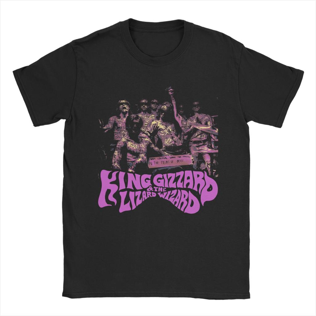 Printed This Is King Gizzard & Lizards Wizard T Shirt For Unisex Cotton T-shirts Short Sleeve Tops