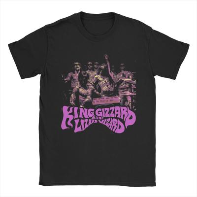 Это одежда King Gizzard & Lizards Wizard для мужчин и женщин, хлопковая футболка, модная футболка, одежда