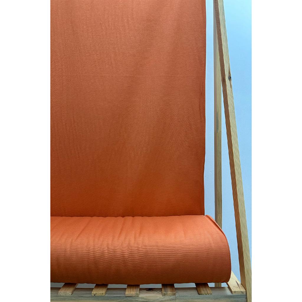 Панамская льняная жидкостойкая скатерть красного цвета