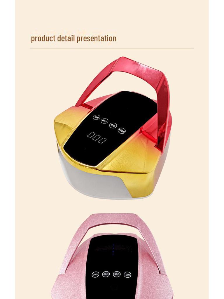 Беспроводная сушка для ногтей: Большое пространство, быстросохнущая лампа для светотерапии ногтей