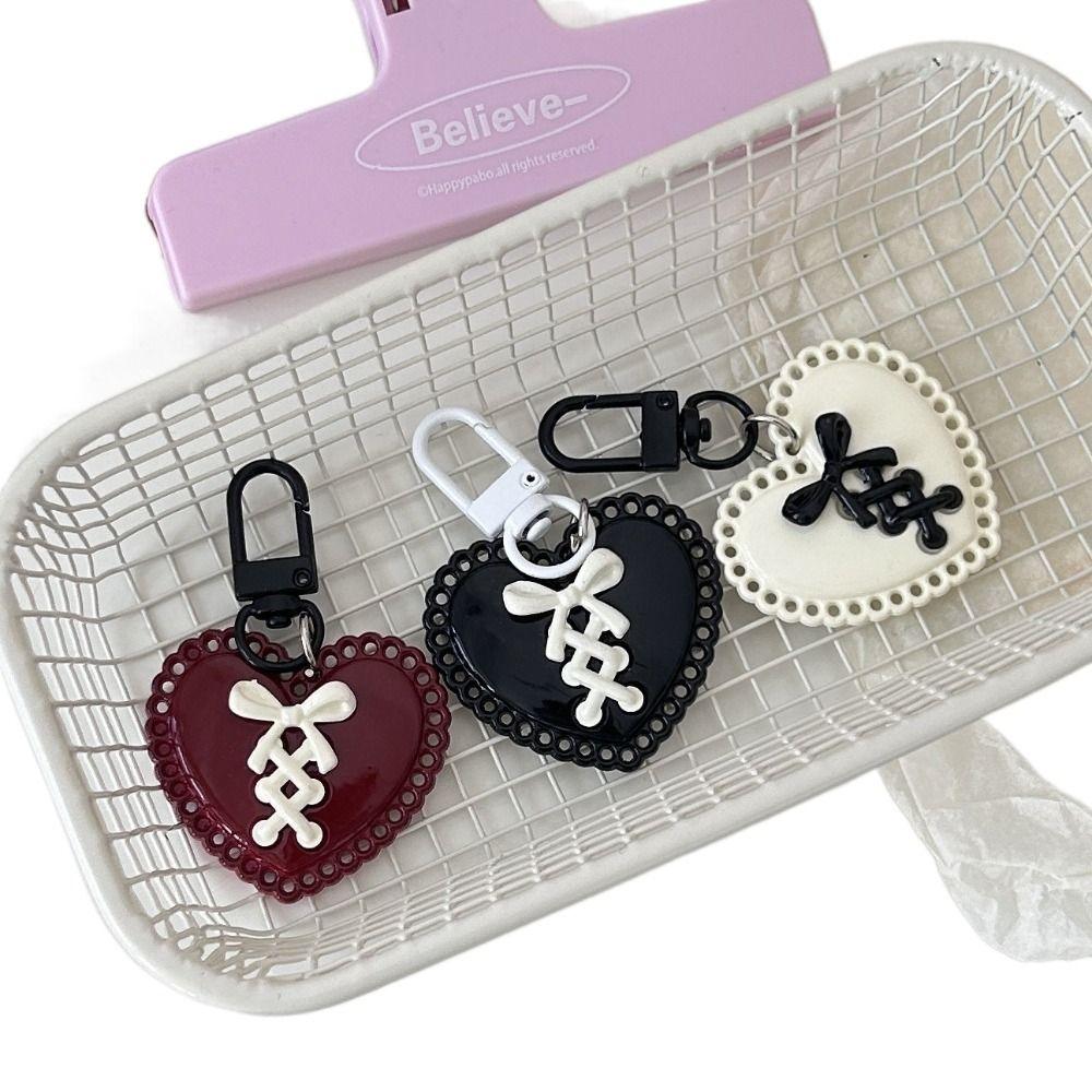 Heart Backpack Pendant Multi-color Bag Accessories Sweet Y2K Key Chain Girl