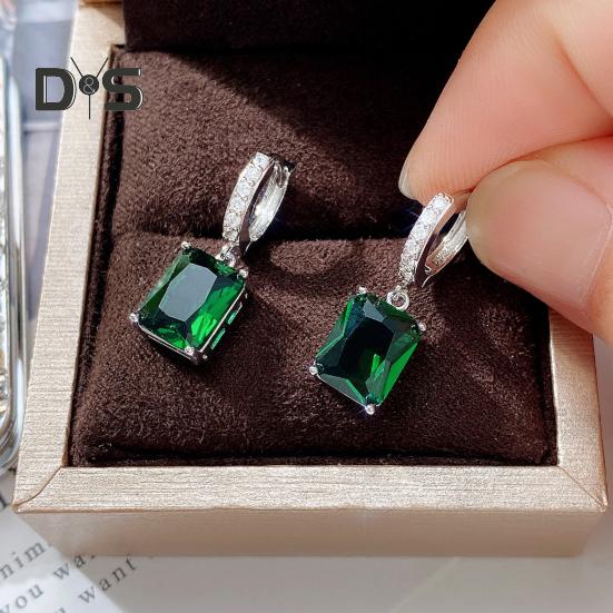 Большие висячие серьги из циркона для женщин, сверкающие кубические серьги-подвески со стразами, украшения для банкетов, свиданий