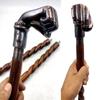 Wooden Walking Cane for Women and Men Punch Style Antique Handle Walking Stick Collectible 3 Part Open Stick 91.44 Cm