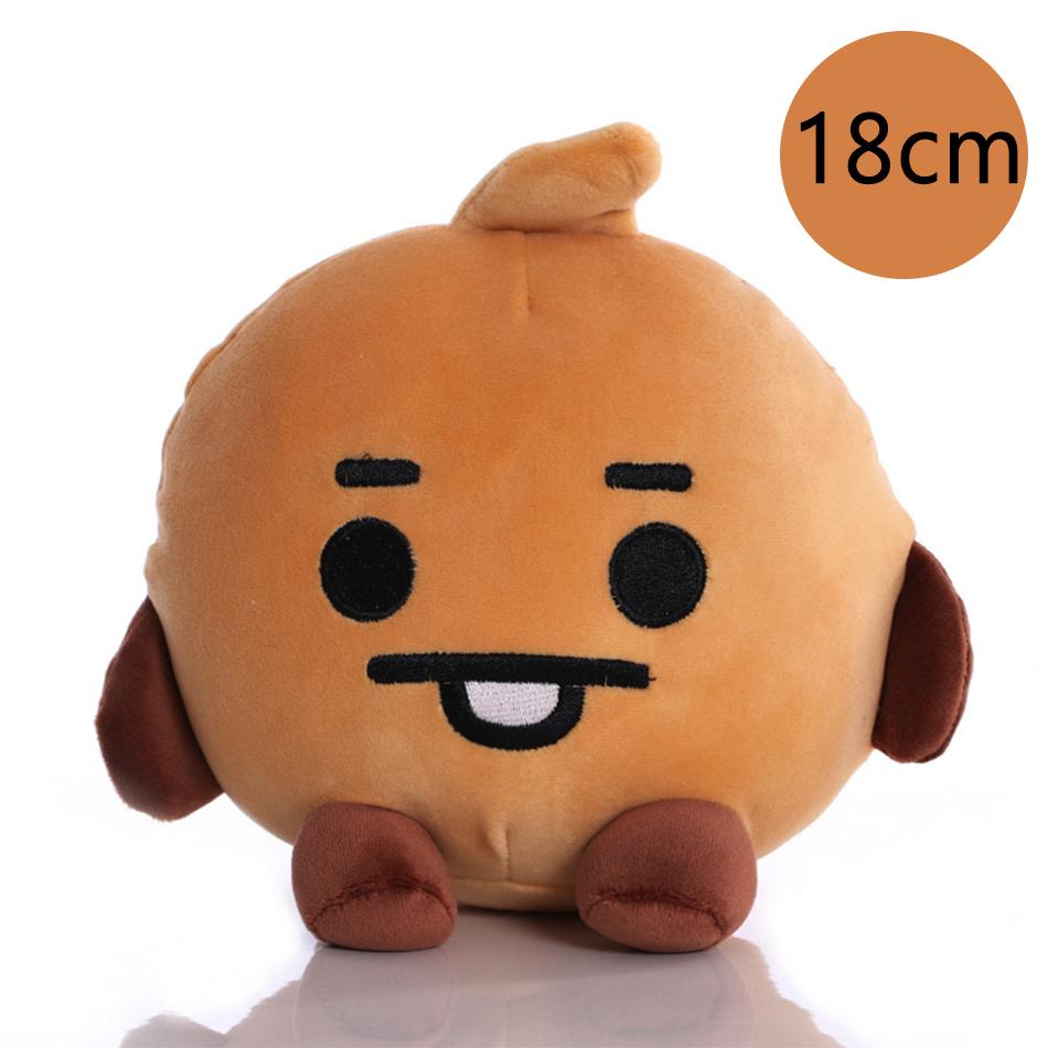 B-T-21 Plush Toy Tata Koay Shooky Mang Cooky Cartoon Animal Backpack Key Mobile Phone Pendant Office Toys Friend Gift
