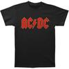 Футболка с логотипом AC/DC, маленькая, черная, унисекс