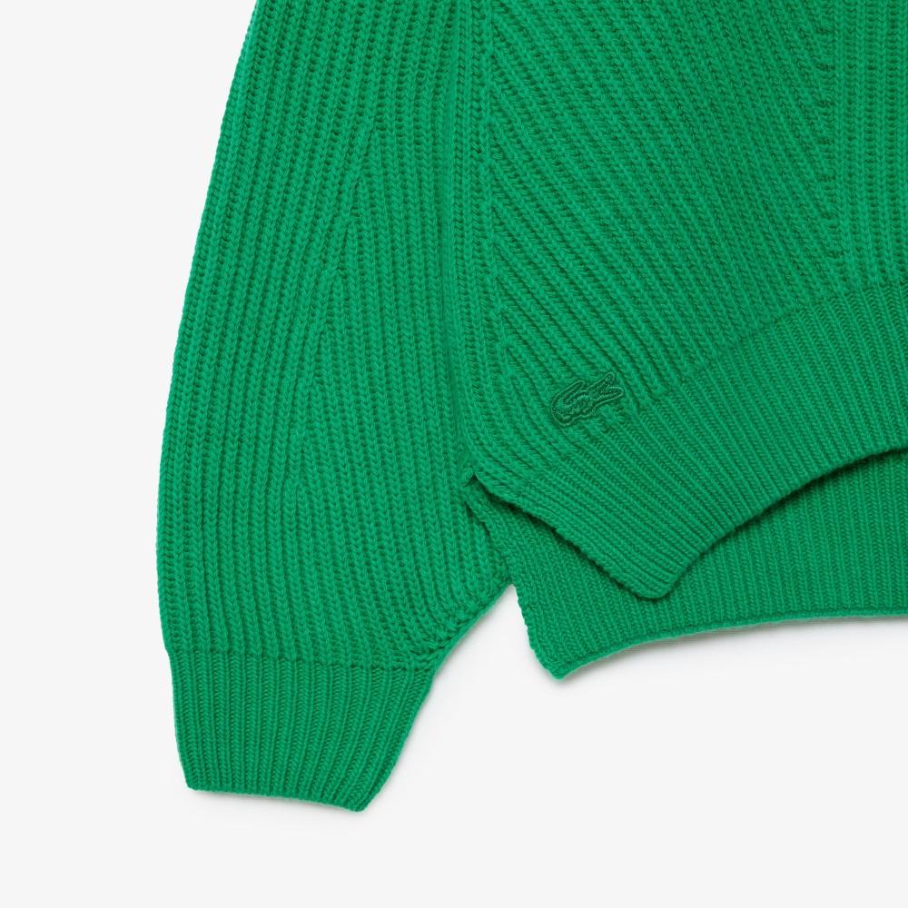 [Lacoste] Women's 3D Half-Zip Sweater AF2528-54NLDM