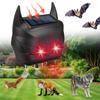 4 Pieces Solar Motion Alarm Solar Animal Repellent Alarm Solar Animal Driver Solar Alarm ABS Texture Suitable for Farm