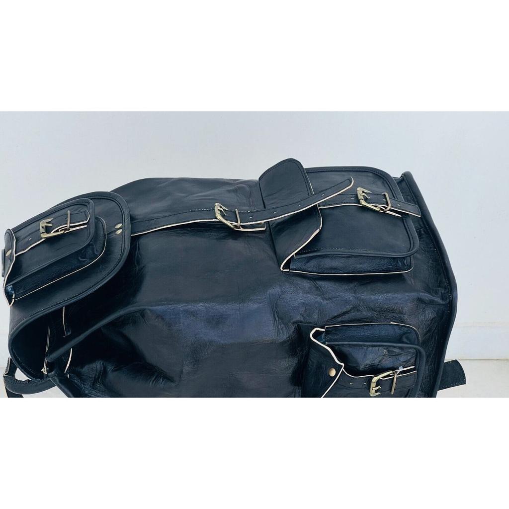 Кожаный рюкзак из натуральной кожи, рюкзак для ноутбука, черная мужская сумка для путешествий