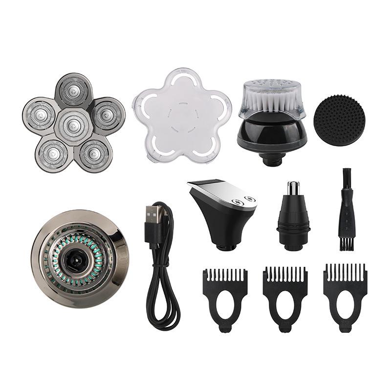 Многофункциональная перезаряжаемая электрическая бритва для мужчин - Цифровой дисплей, для бритья головы налысо, для всего тела и бороды, моющаяся бритва