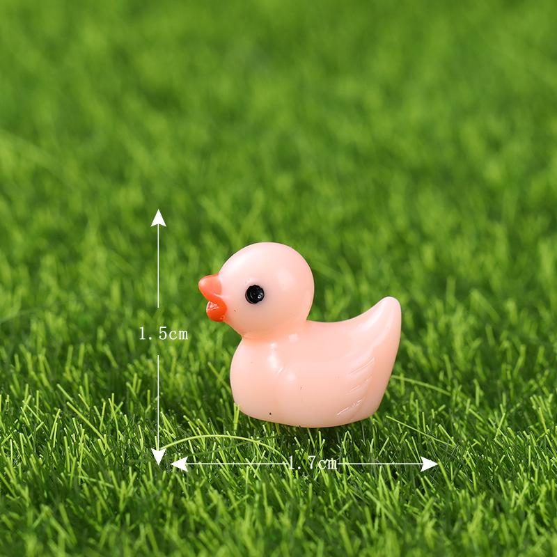 Пейзаж смоляной орнамент декор фигурки слизь утки миниатюрный аквариум волшебный сад желтая крошечная уточка мини DIY микро