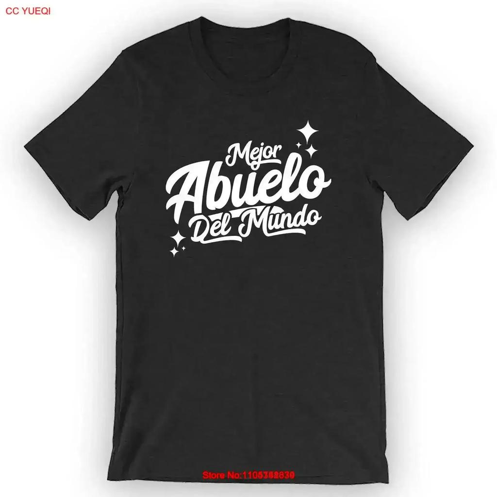 Mejor Abuelo Del Mundo T Shirt Funny Saying Vintage Streetwear Versatile Soft Stretched Comfortable Homme Vintage Casual