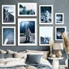 Space Astronaut Planet Rocket Earth Moon Banner Wall Art Print Canvas Painting Nordic Poster Home Decor Pictures For Living Room