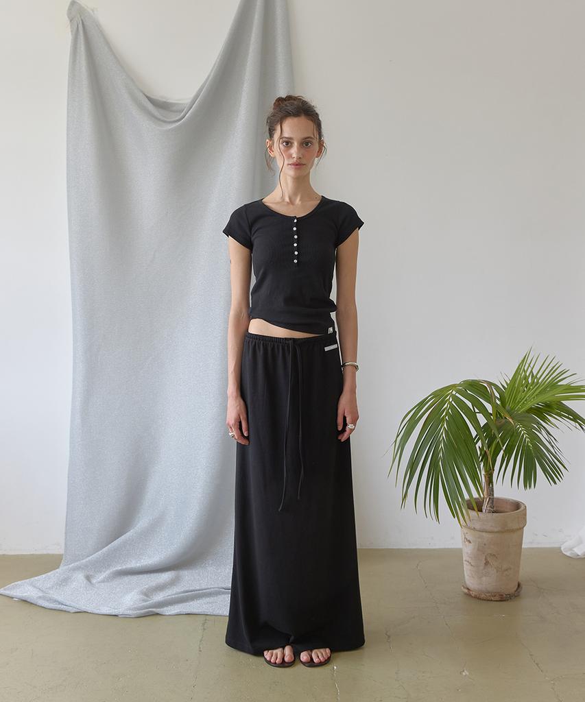 Eopaeleolakaibeu Softie Maxi Banding Skirt - Black