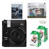 Instax Mini 99 Black Instant Camera, 40 Sheets of Film, Decorule Pen, and USB Adapter (4-Piece Set)