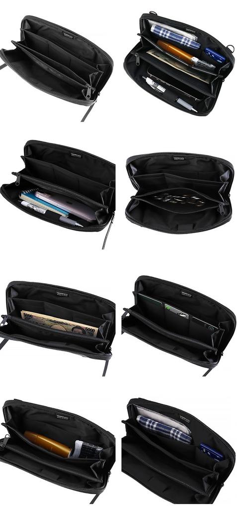 Porter Yoshida Bag Дорожная сумка Multi Pouch Multi Case Наплечная сумка Cape 2 Way Travel Organizer 883-15450 Черный