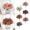 Silk Peony Artificial Flowers Fake  Bouquet Wedding Party Decor