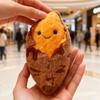 Милая креативная плюшевая кукла-брелок в виде печеного сладкого картофеля, мультяшный имитирующий еду чучело, подвеска, декоративные аксессуары, подарки