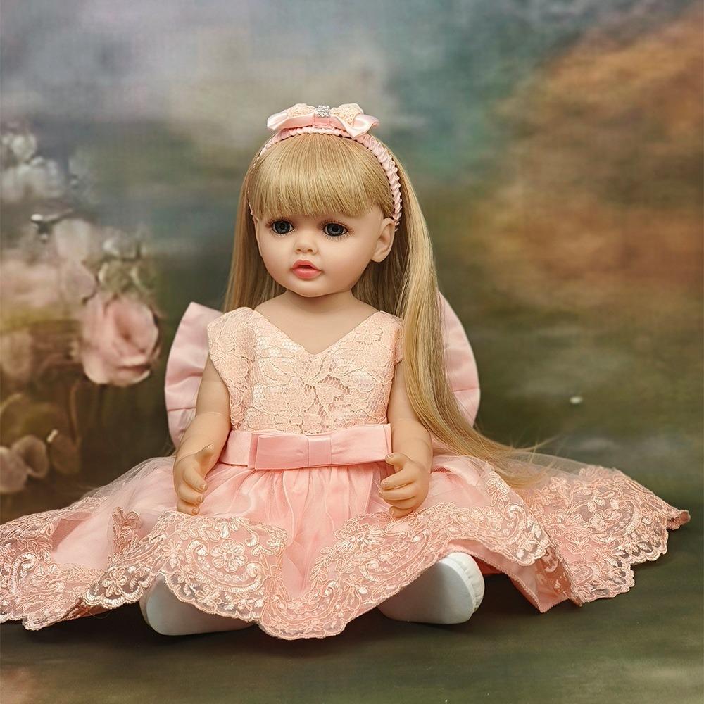 Реалистичная 22-дюймовая 55-сантиметровая виниловая кукла Betty Reborn, водонепроницаемая кукла-принцесса для маленьких девочек, как настоящие куклы-эмуляции для детей, подарок на день защиты детей