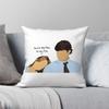 Pam To My Jim Blue Pillowcase Polyester Linen Velvet Creative Zip Decorative Pillow Case Bed Cushion Cover Wholesale