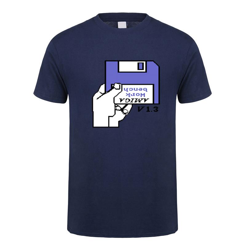 Retro Video Games Commodore Amiga Workbench Insert Disk T Shirts Unisex Graphic Streetwear Short Sleeve Tshirt Gifts Tshirt Dy209