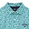 Callaway Short Sleeve Polo Shirt UV Golf C24134113 Green Men's (Geometric Print, Moisture-Wicking, Quick-Drying, Protection) / / 1130_Light