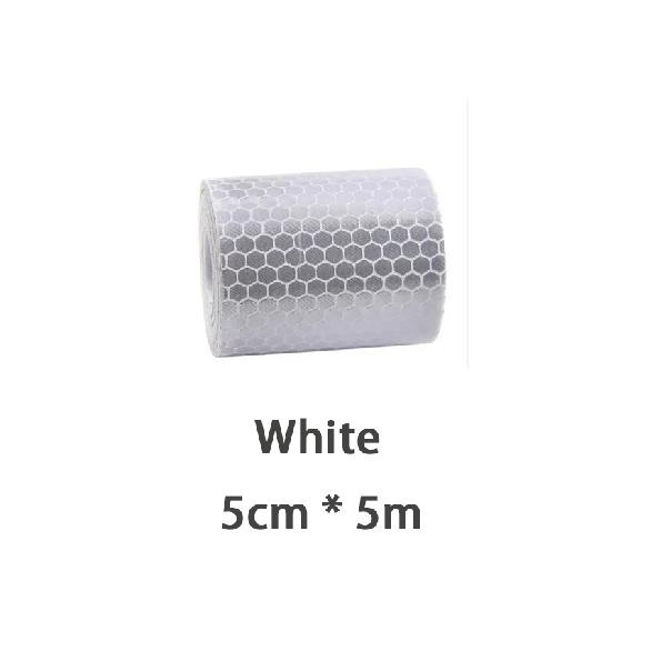 5cm 1/5/8/10/20m Reflective Tapes Reflectors Warning Tape Night Safety Sticker White Red Orange Green For Bicycle CarPinstriping Tape 3