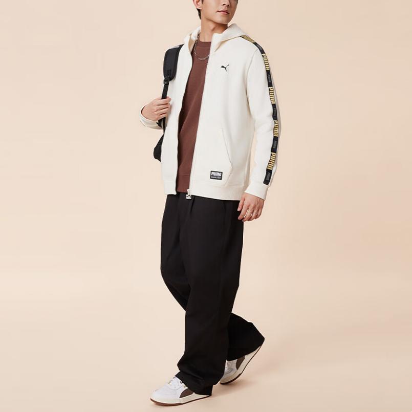 Puma Куртка с надписью от руки, повседневная флисовая куртка с капюшоном, теплая куртка, мужские куртки 636309-91