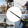 Telescopic Fishing Net Pole Fishing Tackle Rods 1.5M Retractable Stainless Steel 8mm Caliber Stick for Landing Hand Net Handle
