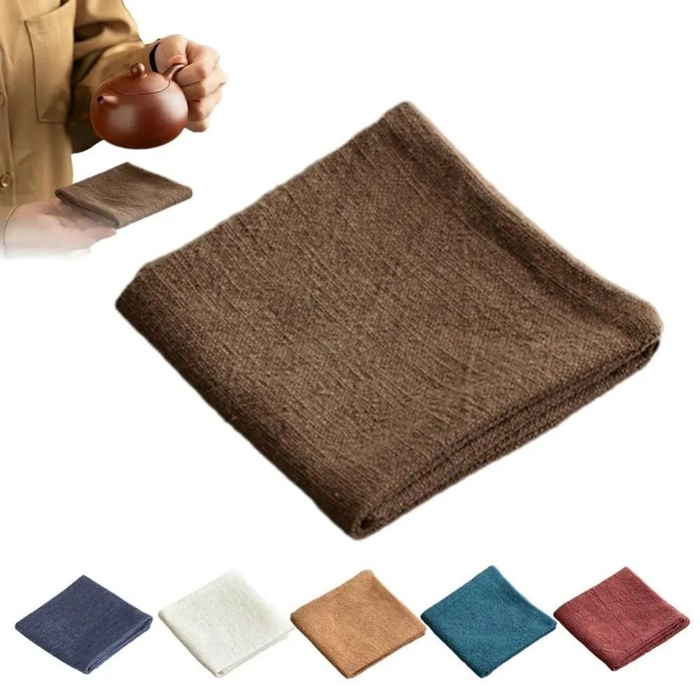 Zen Ramie Kitchen Towel Hand Towels Quick Dry Dish Towel Reusable Linen Tea Towel  Tea Table Use